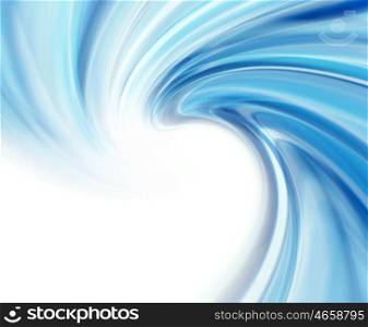 Abstract Modern Blue Waved Background On A White Background