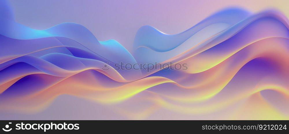 Abstract Modern Business Background with 3D Wavy Shapes. Abstract Modern Business Background