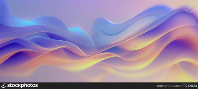 Abstract Modern Business Background with 3D Wavy Shapes. Abstract Modern Business Background