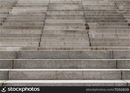 Abstract modern concrete stairs to building - stairway composition