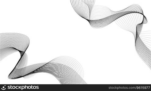 Abstract modern element line waves background