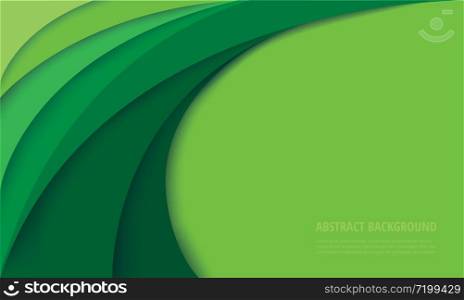 abstract modern green curve background vector illustration EPS10