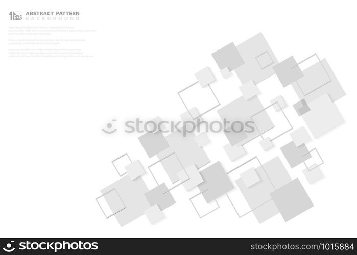 Abstract modern grey square futuristic design background. You can use for ad, poster, artwork, template, print. illustration vector eps10