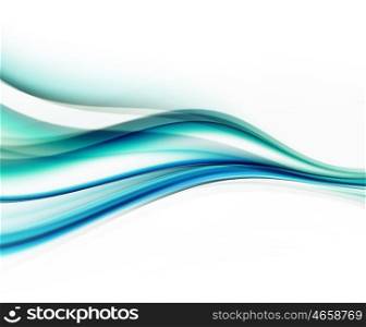 Abstract Modern Waved Blue Background