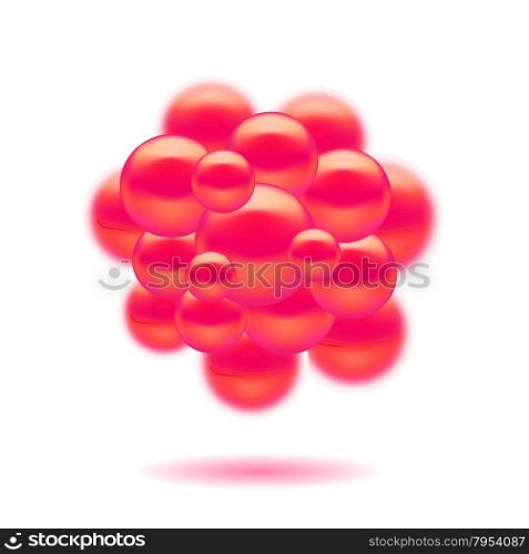 Abstract Molecules Design. Set Molecules Spheres Abstract background . Molecular Structure Atoms. Medical Background for Banner.. Molecules Design.