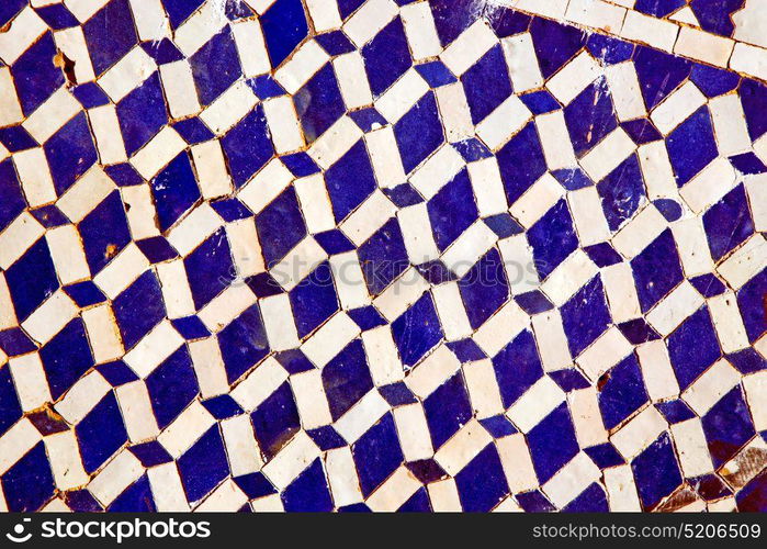 abstract morocco in africa tile the colorated pavement background texture