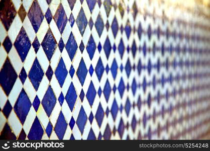 abstract morocco in africa tile the colorated pavement background texture