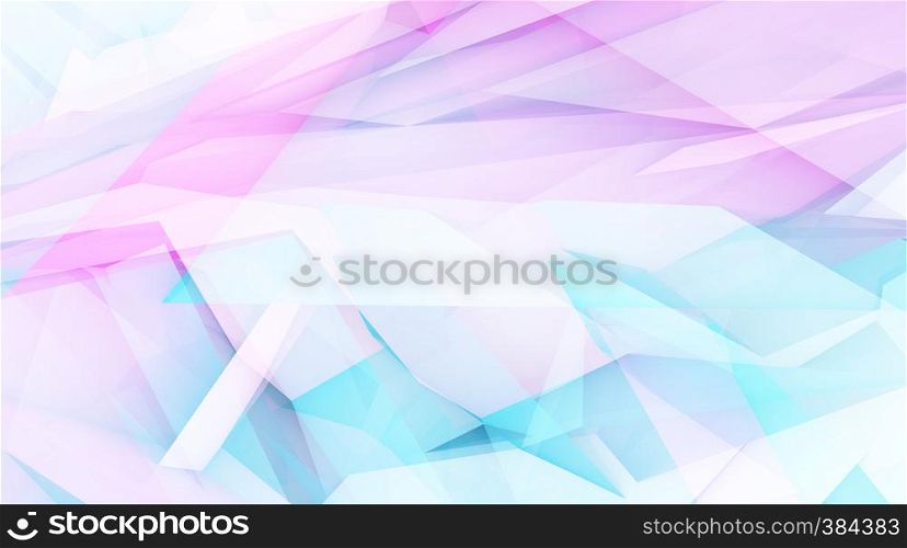 Abstract Mosaic Background in Blue and Purple Gradients. Abstract Mosaic Background