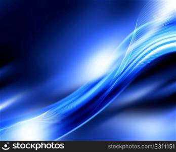 Abstract motion background in shades of blue