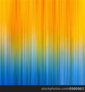 Abstract motion blurred orange blue gradient background with vertical stripes. Large square space for copy text.