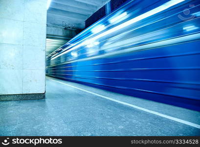 abstract motion, selective focus, underground concept ,toned photo f/x