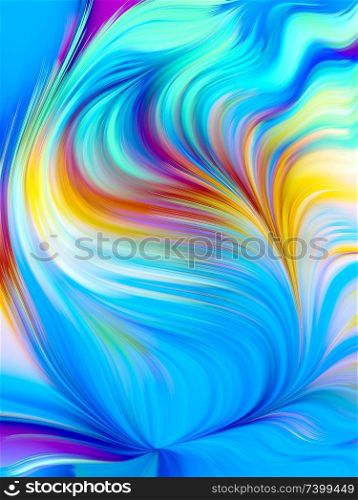 Abstract Motion. Visual Perfume series. Backdrop of  vibrant flow of hues and gradients to complement designs on the subject of art, design and technology