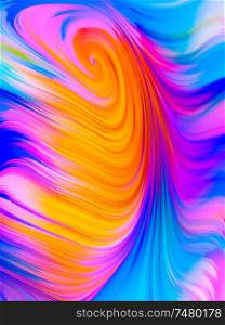 Abstract Motion. Visual Perfume series. Backdrop of vibrant flow of hues and gradients to complement designs on the subject of art, design and technology