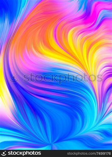 Abstract Motion. Visual Perfume series. Backdrop of vibrant flow of hues and gradients to complement designs on the subject of art, design and technology