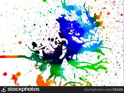 abstract multi color background from water color