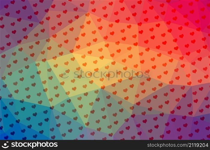 Abstract multi colored polygon, Geometric Pattern.