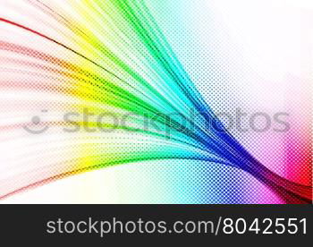 abstract multicolor background and digital wave with motion blur