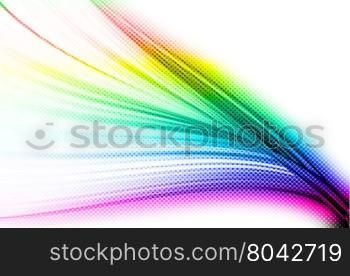 abstract multicolor background and digital wave with motion blur