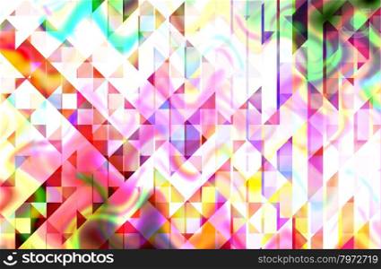 abstract multicolor background with motion ray technology and square pattern