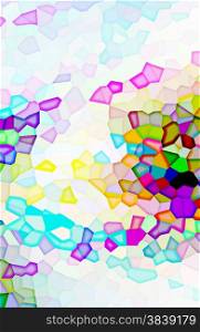 abstract multicolor color background with crystallise