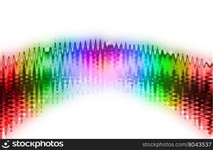 abstract multicolor with motion blur on white background