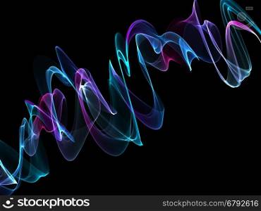 abstract multicolored ribbon