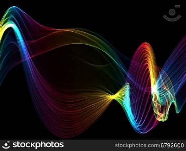 abstract multicolored waves