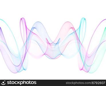 abstract multicolored wavy symmetrical pattern