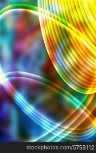 Abstract Multicoloured background with bright strips