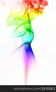 abstract mystical multi colored smoke
