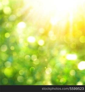 Abstract natural backgrounds with sunbeam and beauty bokeh
