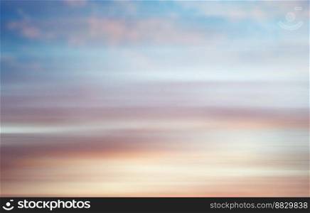 Abstract Natural Colorful Blur Background. Sunset Summer Sky. Summer Holidays Theme. Beauty of Summertime Nature.. Summer Sky Background
