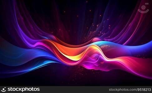 Abstract Neon Illuminated Wallpaper Background. Generative ai. High quality illustration. Abstract Neon Illuminated Wallpaper Background. Generative ai