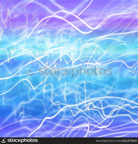 Abstract neon light background, blue and purple illumination, creative art, magic lights, holiday celebration, shiny wallpaper