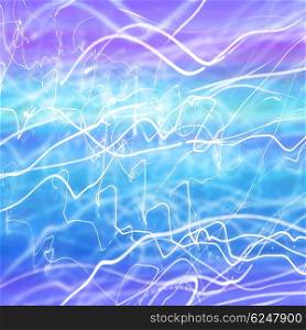 Abstract neon light background, blue and purple illumination, creative art, magic lights, holiday celebration, shiny wallpaper