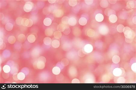 Abstract of bokeh pink pastel background
