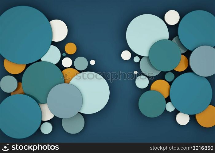 Abstract of color circle background.