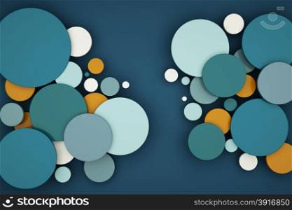 Abstract of color circle background.