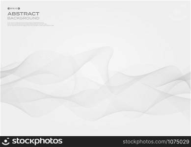 Abstract of gray free style stripe line pattern background, illustration vector eps10