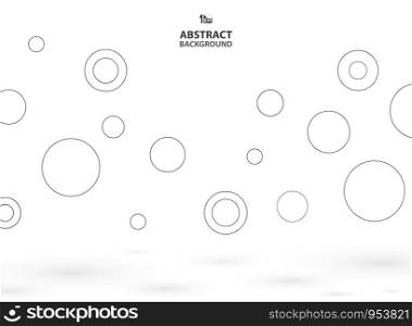 Abstract of simple circles bounce background with shadow. You can use for cover design, ad, poster, magazine. eps10