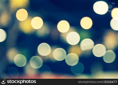 Abstract of vintage bokeh background with retro instagram filter effect.