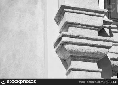 abstract old column in the country of europe italy and marble brick