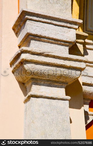 abstract old column in the country of europe italy and marble brick