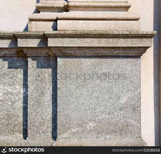 abstract old column in the country of europe italy and marble brick