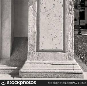 abstract old column in the country of europe italy and marble brick