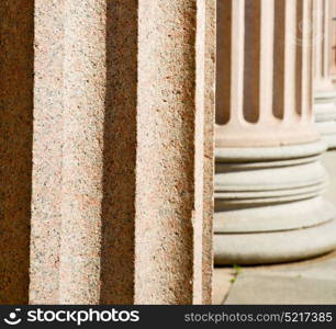 abstract old column in the country of europe italy and marble brick