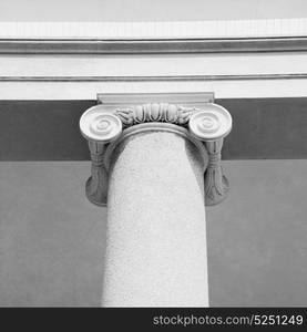 abstract old column in the country of europe italy and marble brick