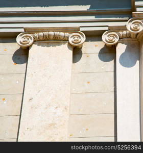 abstract old column in the country of europe italy and marble brick