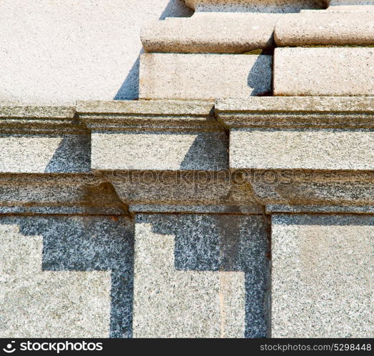 abstract old column in the country of europe italy and marble brick