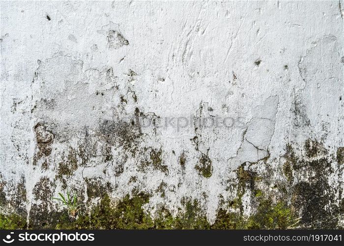 Abstract old dirty dark mossy plaster cement concrete wall texture copy space background